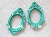 10pcs 15 Colors Oval Resin Charm Finding for 30x40mm Cabochon