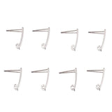 50Pcs Stainless Steel Ear Wire Coil Hooks for DIY Jewelry Making