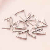 50Pcs Stainless Steel Ear Wire Coil Hooks for DIY Jewelry Making