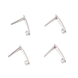 50Pcs Stainless Steel Ear Wire Coil Hooks for DIY Jewelry Making