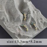 DIY Jewelry Accessories Copper Zircons Pendants 6pcs/lot