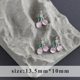 DIY Jewelry Accessories Copper Zircons Pendants 6pcs/lot
