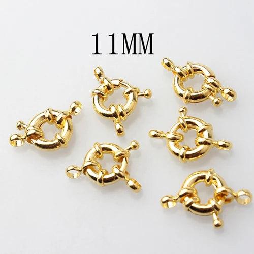 11mm13mm Round Clavicle Necklace Clasp 6PCS