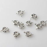 11mm13mm Round Clavicle Necklace Clasp 6PCS