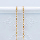 2.5mm Brass Link Chains for DIY Necklaces (#LK-276) 1 Meter