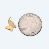 10pcs Brass Butterfly Charms Pendants 15.5x11.5mm