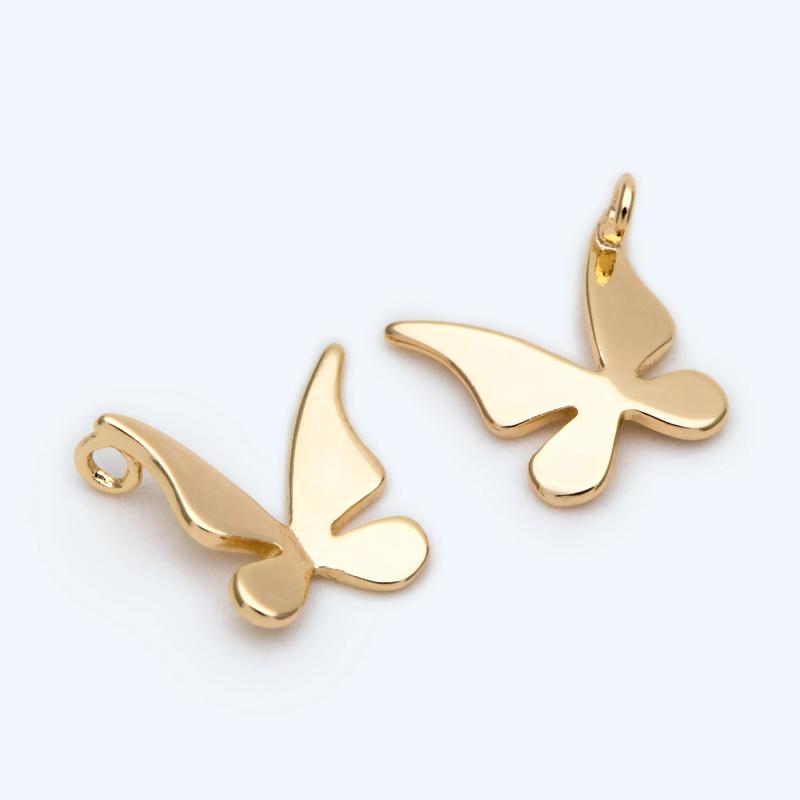 10pcs Butterfly Charms Pendants 13x12mm Jewelry Findings Supplies