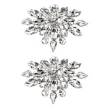 2Pcs Rhinestone Shoe Clips Wedding Party Decorations DIY Craft Accessories