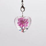 10pcs Heart-Shaped Dried Flowers Pendant Necklace DIY Jewelry Making Process