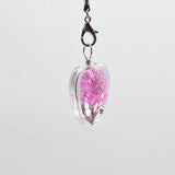 10pcs Heart-Shaped Dried Flowers Pendant Necklace DIY Jewelry Making Process
