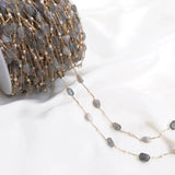 Crystal Bracelet Chain Anklet Chains Charms DIY Brass Plated