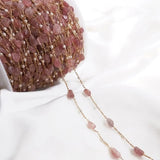 Crystal Bracelet Chain Anklet Chains Charms DIY Brass Plated