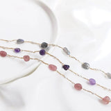 Crystal Bracelet Chain Anklet Chains Charms DIY Brass Plated