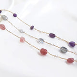 Crystal Bracelet Chain Anklet Chains Charms DIY Brass Plated