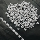 1600Pcs Acrylic Round Beads A-Z Letter Alphabet Heart Pattern DIY Bracelet