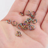 Rainbow Stainless Steel Jump Ring 100pcs/lot