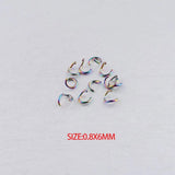 Rainbow Stainless Steel Jump Ring 100pcs/lot