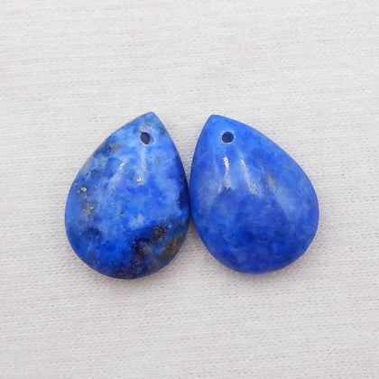 Lapis Lazuli Gemstone Earring Bead 18x13x5mm