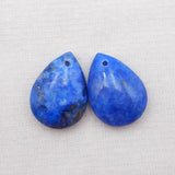 Lapis Lazuli Gemstone Earring Bead 18x13x5mm