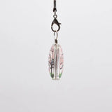 10Pcs Oval Natural Dried Flowers Plants Pendant Necklace DIY Decoration