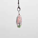 10Pcs Oval Natural Dried Flowers Plants Pendant Necklace DIY Decoration