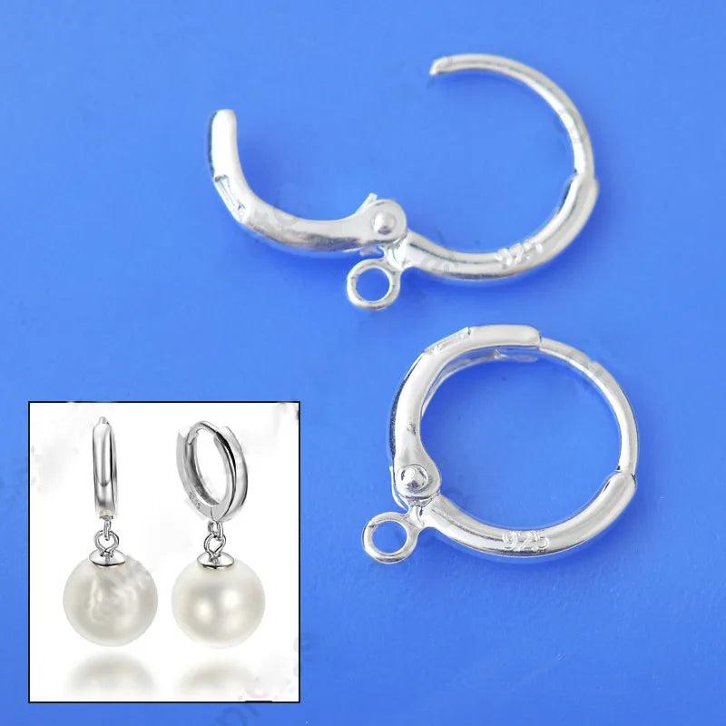 20PCS 925 Sterling Silver Lever Back Ear For Drop Earring DIY