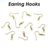 100 x Earring Hooks Silver Bronze Copper Gunmetal Rose 14K Earrings Wires Earwir