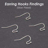 100 x Earring Hooks Silver Bronze Copper Hypoallergenic Earwires Bulk