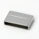 2 Pcs Stainless Steel Magnetic Buckle for Leather Bracelet DIY Jewelry Making