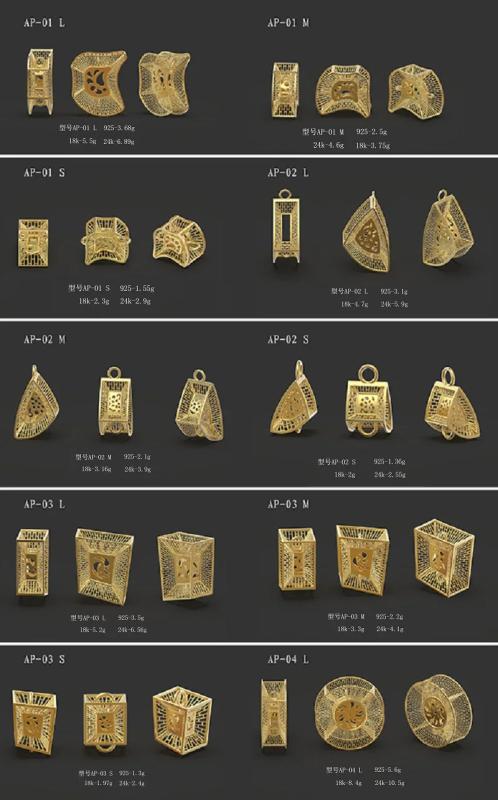 3D STL Jewelry Pendants Wax Printing Service Epoxy Resin Molds