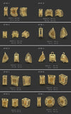 3D STL Jewelry Pendants Wax Printing Service Epoxy Resin Molds