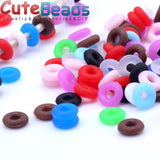 200PCS 6mm/7mm Rubber Stopper Rings Charms for Bracelet Making