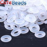 200PCS 6mm/7mm Rubber Stopper Rings Charms for Bracelet Making