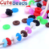200PCS 6mm/7mm Rubber Stopper Rings Charms for Bracelet Making