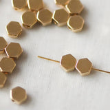 20pcs Hexagon Flat Spacer Beads 5/6mm for Bracelet Jewelry Making DIY