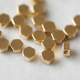 20pcs Hexagon Flat Spacer Beads 5/6mm for Bracelet Jewelry Making DIY