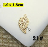 20pcs Leaf Charms Antique Plated DIY Crafts