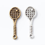 100 Vintage Badminton Racket Sports Charm Pendant DIY Jewelry 6607