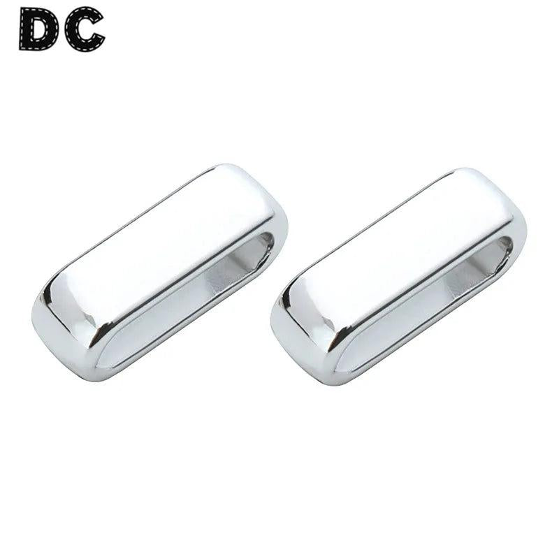 40pcs Square Spacer Beads for Wide Leather Cord DIY Jewelry