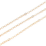18K Plated Brass Cable Chains 2.5x2.1mm