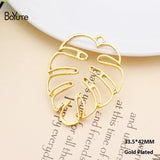 BoYuTe Leaf Pendant Charms for Jewelry Making 3 Colors