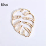 BoYuTe Leaf Pendant Charms for Jewelry Making 3 Colors