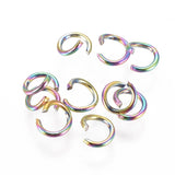 100pcs Stainless Steel Jump Rings - Multi-Color - 3.5mm 5mm Dia