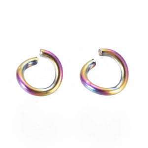 100pcs Stainless Steel Jump Rings - Multi-Color - 3.5mm 5mm Dia