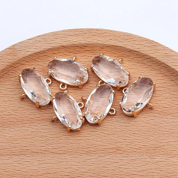 Copper Metal Jump Ring DIY Glass Pendant Hand Made Earring Accessories