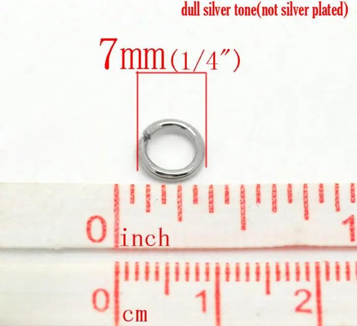 500pcs 7mm Stainless Steel Jump Rings