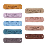 Microfiber Leather Labels Mixed Embossed Tag for DIY Knitting