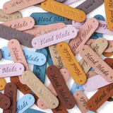 Microfiber Leather Labels Mixed Embossed Tag for DIY Knitting