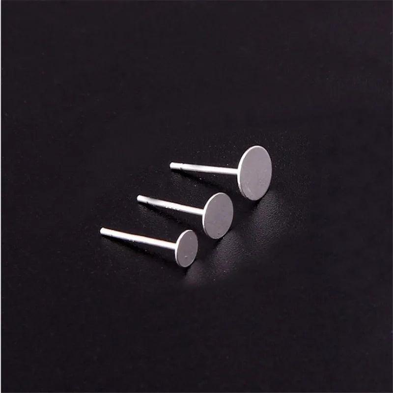 S925 Sterling Silver Ear Pins DIY Jewelry Accessories