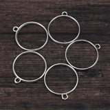 10 PCS Circle Frame Bezel Pendant Blanks for Jewelry Making